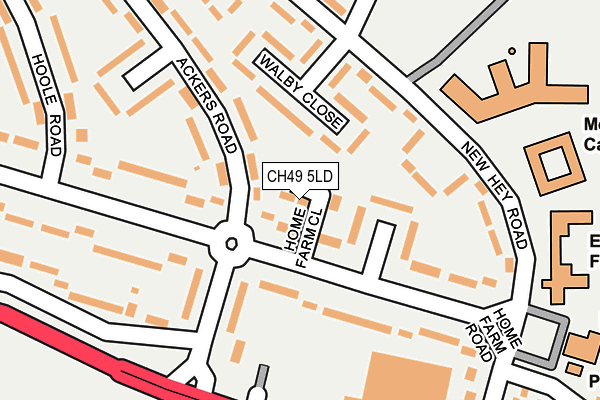 CH49 5LD map - OS OpenMap – Local (Ordnance Survey) CH49 5LD map - OS OpenMap – Local (Ordnance Survey)
