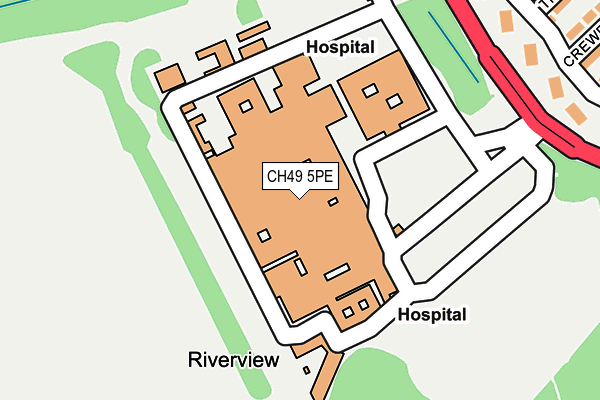 CH49 5PE map - OS OpenMap – Local (Ordnance Survey) CH49 5PE map - OS OpenMap – Local (Ordnance Survey)