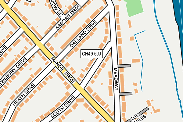 CH49 6JJ map - OS OpenMap – Local (Ordnance Survey) CH49 6JJ map - OS OpenMap – Local (Ordnance Survey)