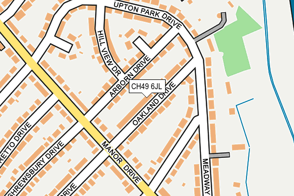 CH49 6JL map - OS OpenMap – Local (Ordnance Survey) CH49 6JL map - OS OpenMap – Local (Ordnance Survey)