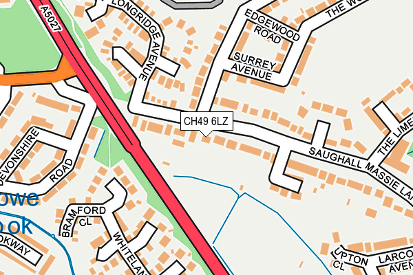 CH49 6LZ map - OS OpenMap – Local (Ordnance Survey) CH49 6LZ map - OS OpenMap – Local (Ordnance Survey)