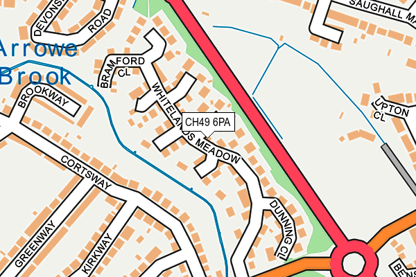 CH49 6PA map - OS OpenMap – Local (Ordnance Survey) CH49 6PA map - OS OpenMap – Local (Ordnance Survey)