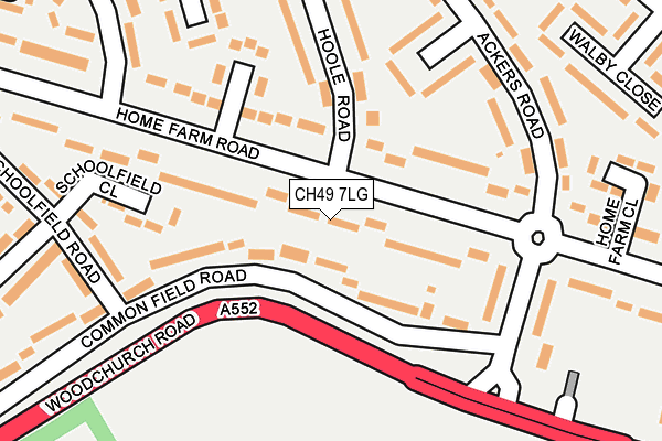 CH49 7LG map - OS OpenMap – Local (Ordnance Survey) CH49 7LG map - OS OpenMap – Local (Ordnance Survey)