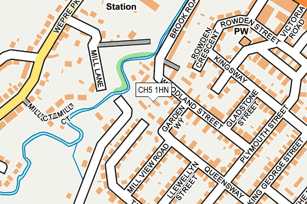 CH5 1HN map - OS OpenMap – Local (Ordnance Survey) CH5 1HN map - OS OpenMap – Local (Ordnance Survey)