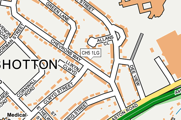 CH5 1LG map - OS OpenMap – Local (Ordnance Survey)