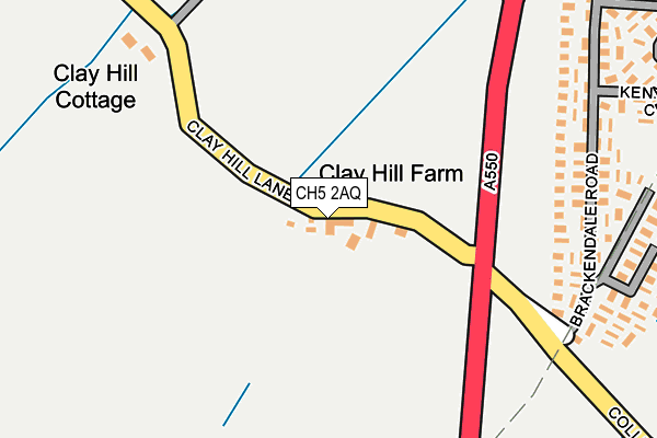CH5 2AQ map - OS OpenMap – Local (Ordnance Survey) CH5 2AQ map - OS OpenMap – Local (Ordnance Survey)