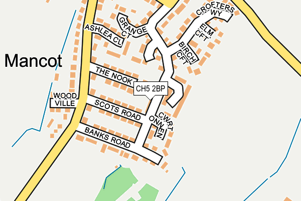 CH5 2BP map - OS OpenMap – Local (Ordnance Survey) CH5 2BP map - OS OpenMap – Local (Ordnance Survey)
