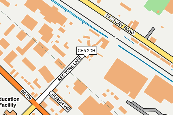 CH5 2DH map - OS OpenMap – Local (Ordnance Survey) CH5 2DH map - OS OpenMap – Local (Ordnance Survey)