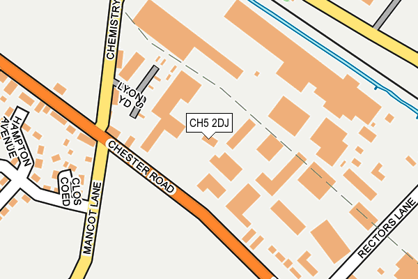 CH5 2DJ map - OS OpenMap – Local (Ordnance Survey) CH5 2DJ map - OS OpenMap – Local (Ordnance Survey)