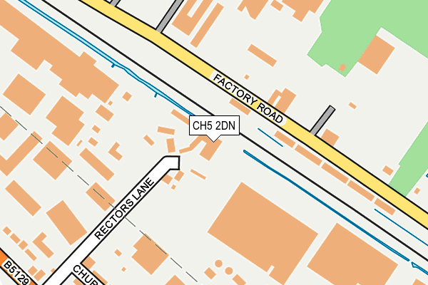 CH5 2DN map - OS OpenMap – Local (Ordnance Survey) CH5 2DN map - OS OpenMap – Local (Ordnance Survey)