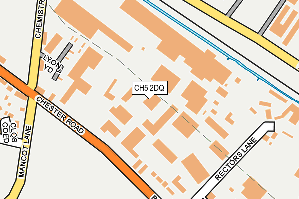 CH5 2DQ map - OS OpenMap – Local (Ordnance Survey) CH5 2DQ map - OS OpenMap – Local (Ordnance Survey)