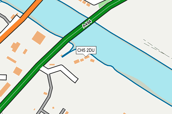 CH5 2DU map - OS OpenMap – Local (Ordnance Survey) CH5 2DU map - OS OpenMap – Local (Ordnance Survey)