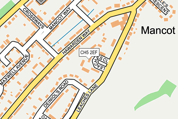 CH5 2EF map - OS OpenMap – Local (Ordnance Survey) CH5 2EF map - OS OpenMap – Local (Ordnance Survey)