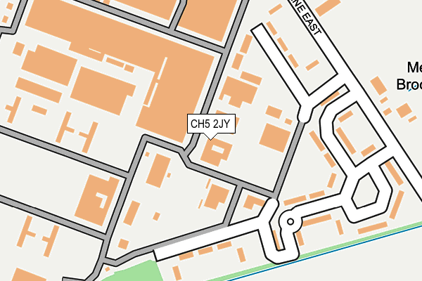 CH5 2JY map - OS OpenMap – Local (Ordnance Survey) CH5 2JY map - OS OpenMap – Local (Ordnance Survey)