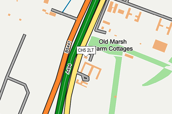 CH5 2LT map - OS OpenMap – Local (Ordnance Survey) CH5 2LT map - OS OpenMap – Local (Ordnance Survey)