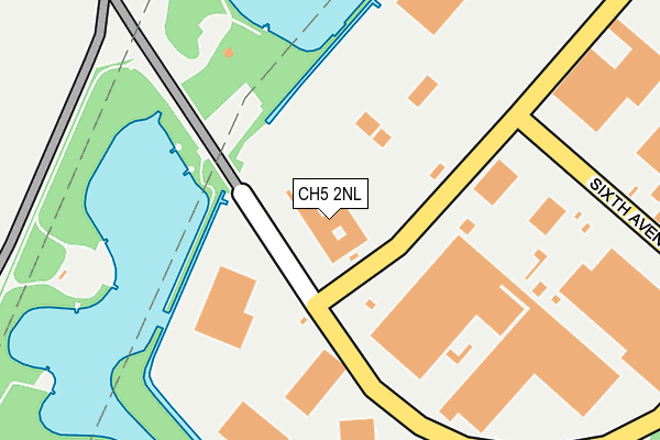 CH5 2NL map - OS OpenMap – Local (Ordnance Survey) CH5 2NL map - OS OpenMap – Local (Ordnance Survey)