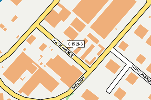 CH5 2NS map - OS OpenMap – Local (Ordnance Survey) CH5 2NS map - OS OpenMap – Local (Ordnance Survey)