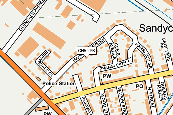 CH5 2PB map - OS OpenMap – Local (Ordnance Survey) CH5 2PB map - OS OpenMap – Local (Ordnance Survey)
