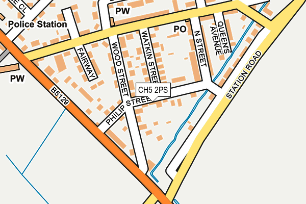 CH5 2PS map - OS OpenMap – Local (Ordnance Survey) CH5 2PS map - OS OpenMap – Local (Ordnance Survey)