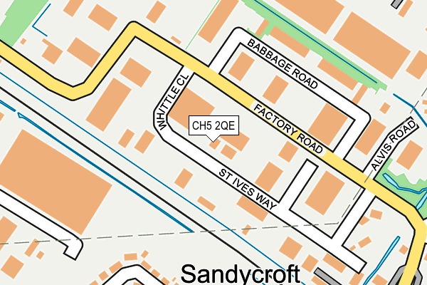 CH5 2QE map - OS OpenMap – Local (Ordnance Survey) CH5 2QE map - OS OpenMap – Local (Ordnance Survey)