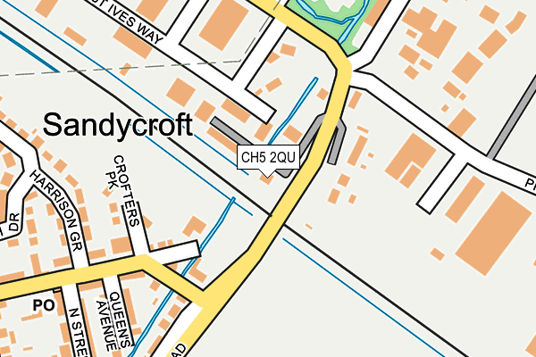 CH5 2QU map - OS OpenMap – Local (Ordnance Survey) CH5 2QU map - OS OpenMap – Local (Ordnance Survey)