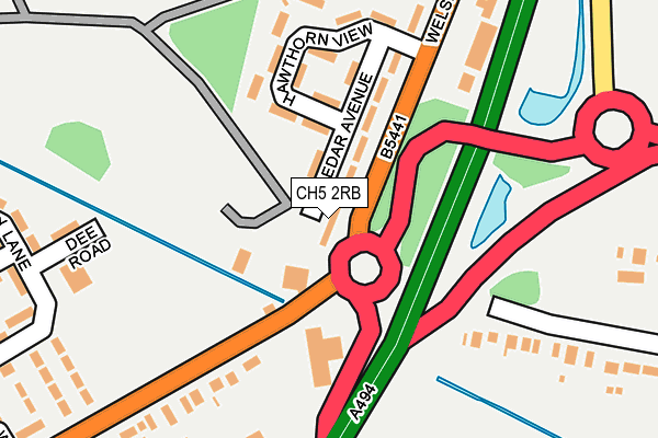 CH5 2RB map - OS OpenMap – Local (Ordnance Survey) CH5 2RB map - OS OpenMap – Local (Ordnance Survey)