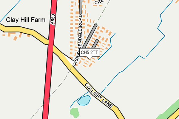CH5 2TT map - OS OpenMap – Local (Ordnance Survey) CH5 2TT map - OS OpenMap – Local (Ordnance Survey)