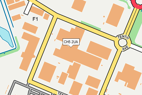 CH5 2UA map - OS OpenMap – Local (Ordnance Survey) CH5 2UA map - OS OpenMap – Local (Ordnance Survey)