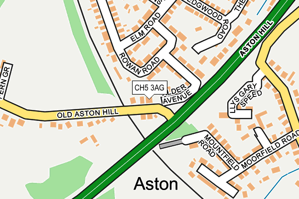 CH5 3AG map - OS OpenMap – Local (Ordnance Survey) CH5 3AG map - OS OpenMap – Local (Ordnance Survey)