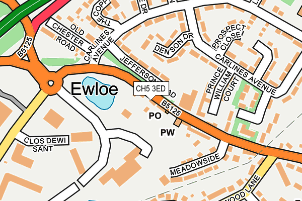 CH5 3ED map - OS OpenMap – Local (Ordnance Survey) CH5 3ED map - OS OpenMap – Local (Ordnance Survey)