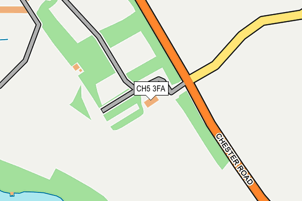 CH5 3FA map - OS OpenMap – Local (Ordnance Survey) CH5 3FA map - OS OpenMap – Local (Ordnance Survey)