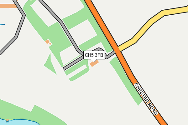 CH5 3FB map - OS OpenMap – Local (Ordnance Survey) CH5 3FB map - OS OpenMap – Local (Ordnance Survey)