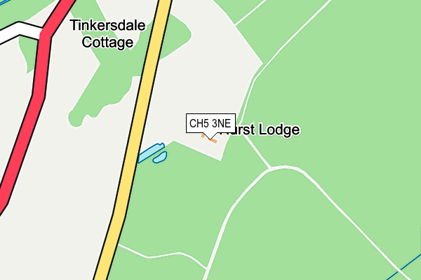 CH5 3NE map - OS OpenMap – Local (Ordnance Survey) CH5 3NE map - OS OpenMap – Local (Ordnance Survey)
