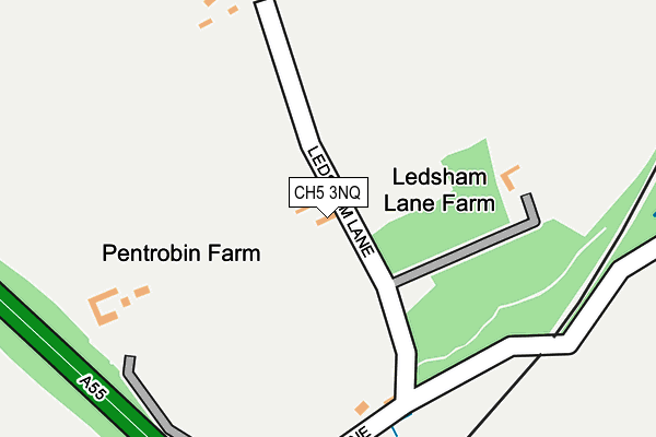 CH5 3NQ map - OS OpenMap – Local (Ordnance Survey) CH5 3NQ map - OS OpenMap – Local (Ordnance Survey)