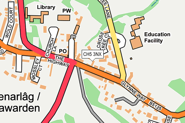 CH5 3NX map - OS OpenMap – Local (Ordnance Survey) CH5 3NX map - OS OpenMap – Local (Ordnance Survey)