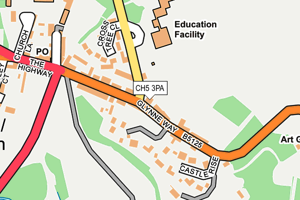 CH5 3PA map - OS OpenMap – Local (Ordnance Survey) CH5 3PA map - OS OpenMap – Local (Ordnance Survey)