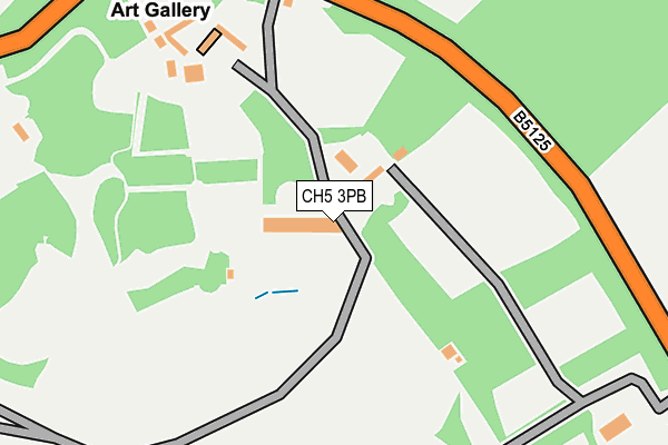 CH5 3PB map - OS OpenMap – Local (Ordnance Survey) CH5 3PB map - OS OpenMap – Local (Ordnance Survey)