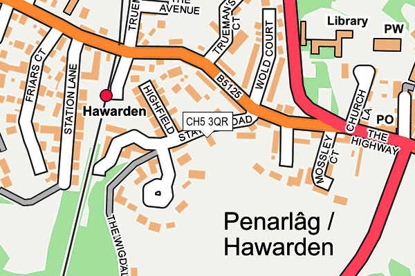 CH5 3QR map - OS OpenMap – Local (Ordnance Survey) CH5 3QR map - OS OpenMap – Local (Ordnance Survey)