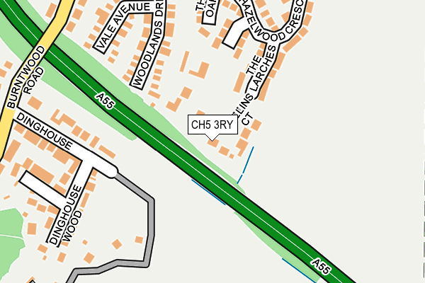 CH5 3RY map - OS OpenMap – Local (Ordnance Survey) CH5 3RY map - OS OpenMap – Local (Ordnance Survey)