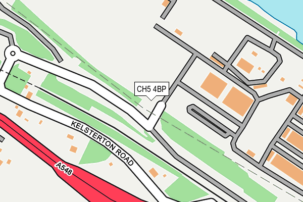CH5 4BP map - OS OpenMap – Local (Ordnance Survey) CH5 4BP map - OS OpenMap – Local (Ordnance Survey)
