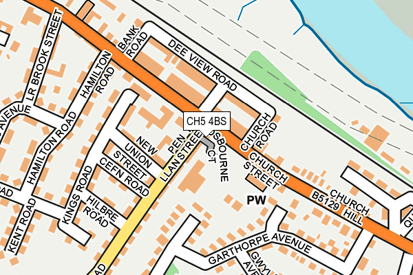 CH5 4BS map - OS OpenMap – Local (Ordnance Survey) CH5 4BS map - OS OpenMap – Local (Ordnance Survey)