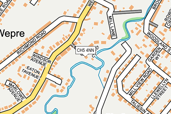 CH5 4NN map - OS OpenMap – Local (Ordnance Survey) CH5 4NN map - OS OpenMap – Local (Ordnance Survey)