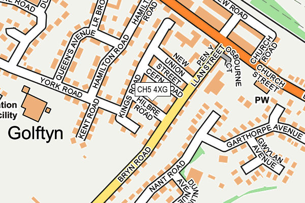 CH5 4XG map - OS OpenMap – Local (Ordnance Survey) CH5 4XG map - OS OpenMap – Local (Ordnance Survey)