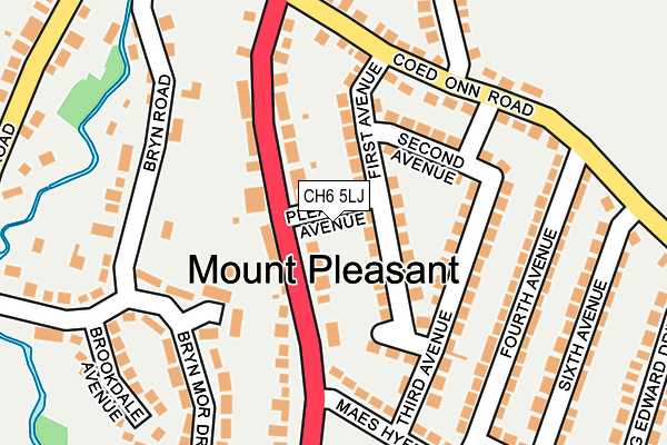 CH6 5LJ map - OS OpenMap – Local (Ordnance Survey) CH6 5LJ map - OS OpenMap – Local (Ordnance Survey)