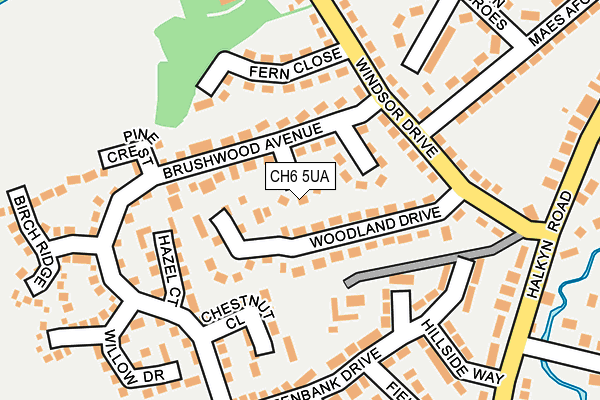 CH6 5UA map - OS OpenMap – Local (Ordnance Survey) CH6 5UA map - OS OpenMap – Local (Ordnance Survey)