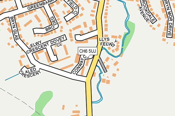 CH6 5UJ map - OS OpenMap – Local (Ordnance Survey) CH6 5UJ map - OS OpenMap – Local (Ordnance Survey)