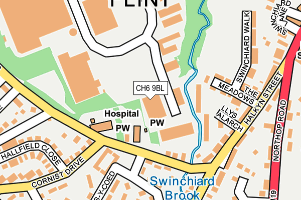 CH6 9BL map - OS OpenMap – Local (Ordnance Survey)