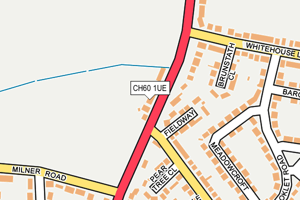 CH60 1UE map - OS OpenMap – Local (Ordnance Survey) CH60 1UE map - OS OpenMap – Local (Ordnance Survey)