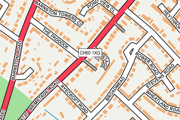 CH60 1XG map - OS OpenMap – Local (Ordnance Survey) CH60 1XG map - OS OpenMap – Local (Ordnance Survey)