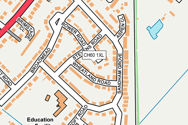 CH60 1XL map - OS OpenMap – Local (Ordnance Survey) CH60 1XL map - OS OpenMap – Local (Ordnance Survey)